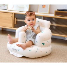 貝樂熊精選寶寶充氣椅 學座充氣椅 嬰兒學坐沙發, 寶寶學座椅-鬱金香