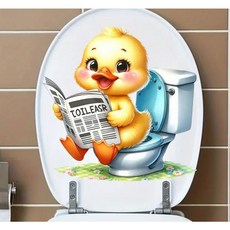 태쓰 배변훈련 기저귀떼기 변기스티커, 병아리