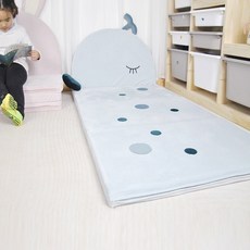 동 낙상방지 매트 침대 옆 기어오르기 놀이 매트 두꺼운 학생 낮잠 매트 접이식 기어오르기 매트, 고래 웨일