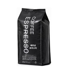 커피에스프레소 베트남 로부스타 원두커피, 1kg, 홀빈(분쇄안함), 1개