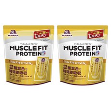 모리나가 머슬 핏 프로틴 밀크 캐러멜 맛, 840g, 2개