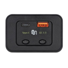 高總裁 外接雙開關車充 QC3.0 USB Type-C 快充 12V-24V通用 豐田車系改裝適用, 1個
