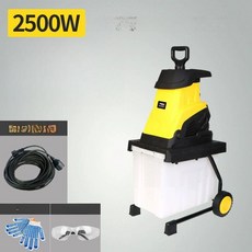 나무분쇄기 건초 목재 가축 사료 풀 이동식 절단기 2500W분쇄기+수집가방, 2500W 20m 코드 수집 박스 포함, 기본 색상
