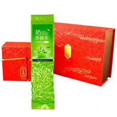 寒露有種茶 花果香紅茶 禮盒組, 1套, 杉林溪有機牛奶香韻綠茶葉50g2包
