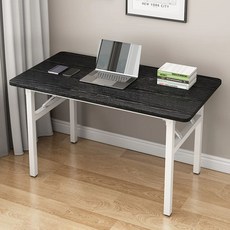 간이 접이식블 책상 원룸 교육 휴게실, J. 단일 계층 l 검은 나무 곡물