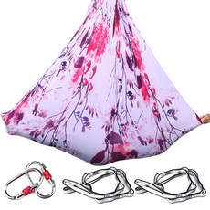 로열하트디 에어리얼 후프 세트 리라 댄스 스튜디오용 피트니스 | 실버, LOYALHEARTDY 33.5" 직경