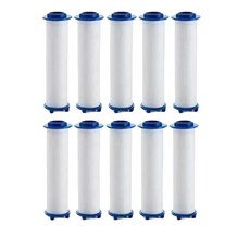 日本戴噴式過濾蓮蓬頭，附濾芯，可視濾芯，三段增壓, 1個, 蓬蓬頭專用濾芯*10個