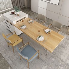 懸浮感島臺餐桌一體傢用木紋巖闆小戶型西廚餐島臺定製輕奢極簡中島臺巖闆茶桌一件式現代簡約房多功能茶餐桌伸縮 餐檯 長餐桌, 懸浮島台定製一對一出圖, 1個
