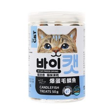 喵洽普 貓凍乾零食罐裝, 1個, 爆蛋毛鱗魚 50g