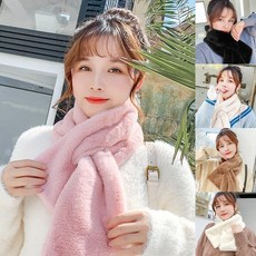 패딩머플러 목보호 부드러운 극세사 머플러 여성 겨울목도리
