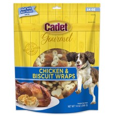 Cadet Gourmet 닭가슴살 비스킷 강아지 간식 훈련용 중소형견 14oz