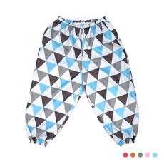 어린이 아동 미술용품 어린이집 단체 가운 놀이복 방수바지-북유럽 삼각, 02. 유아동 방수바지-북유럽 삼각(오렌지)