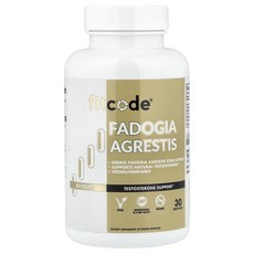 핏코드 Fadogia Agrestis 600mg 30 카운트, 4개, 30정