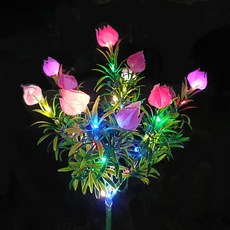 진성 태양광 LED 꽈리꽃 정원등 조명등 잔디조명 잔디등 조화꽃, 꽈리꽃-옐로우