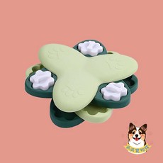 狗狗益智嗅聞玩具，幼犬藏食訓練，寵物互動解悶神器, 1個, 三角-綠, 三角-綠