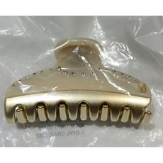 亞歷山卓 Alexandre de paris 時尚果凍粉色單排鑽7.5公分抓夾 皇室名媛髮飾, 1個