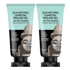 제주 자연의 차콜 필링젤 2개+1 얼굴 각질제거 저자극 스크럽 필링, 2세트