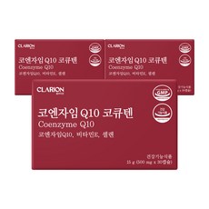 클라리온 코엔자임 Q10 코큐텐 30캡슐, 3개, 30회분