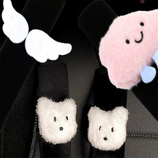 콩군하우스 안전 벨트 커버 차량용 안전벨트커버, 블랙 날개