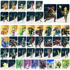 젤다 아미보 카드 40종 세트 왕국의눈물 야생의숨결 왕눈젤다 젤다의 전설, BIG45, 1개