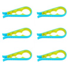 줍줍상점 하별따 만능병따개 6P, 민트, 1세트