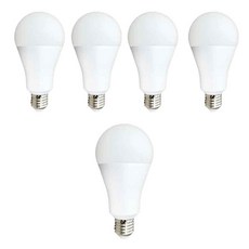 [데이타임]LED벌브 15W 램프 5개입, 전구색, 5개
