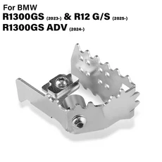 BMW R1300GS (2023-) R 1300 GS 어드벤처 R12 2025- 오토바이 브레이크 레버 확장 페달 플레이트 확대 익스, 01 Silver