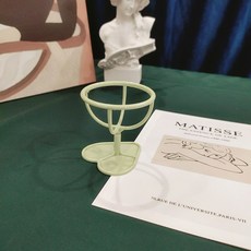 DFMEI 葫蘆粉撲海綿美妝蛋架子化妝蛋收納晾曬彩妝蛋托架金屬ins風防塵, 北歐綠蛋託2個:如圖, 1個