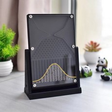 巨匠工廠高爾頓板正態分布擺件/黑白兩色，高爾夫揮桿練習輔助工具，提升擊球技巧, 1個, 高爾頓板正態分布擺件/科學實驗/壓力緩解