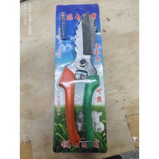 園藝剪 蒜頭剪刀, 1個, 綠紅手把 特鋼