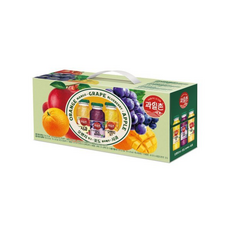 과일촌 오렌지+포도+사과, 1개, 180ml