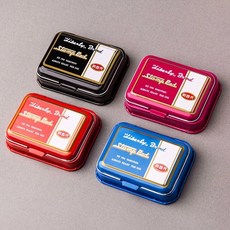 利百代 LIBERTY 打印台 LTP-L/M/S 大中小印台 SI-02 打印水/補充墨水, 1個, 大-尺寸95x55mm,藍色