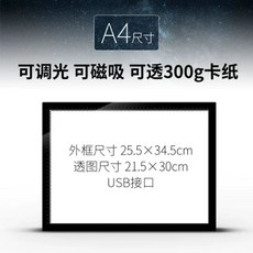 라이트박스 A3 A2 자석 드로잉 전문가 LED 모사대 테이블 그림, D. A4 흑백 보관가방