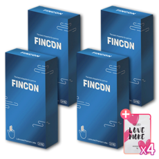 핑콘 손가락 핑거코트 M L + 라벤더 마사지 젤, 4세트, 24개입