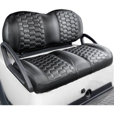 노킨스 골프카트 시트 커버 클럽카 프리시던트 OEM 일반 전면 좌석 쿠션 액세서리 비닐 못 필요 없음 탄소 섬유 블랙블랙, 핏 클럽 카 프리시던트/템포/온워드 프리미엄, 카본 파이버 블랙