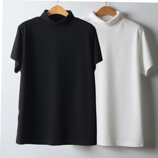 임부복 빅사이즈 WW 알파하이넥반팔티셔츠 오버핏 J369H211