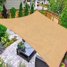 아리아즈 아웃도어 사각형 타프, 샌드베이지 4M X 4M