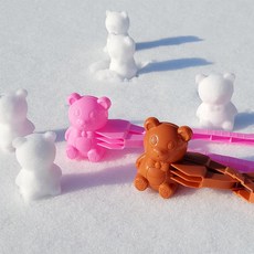 아이비스 눈곰돌이 만들기 스노우볼 눈뭉치 집게, 랜덤, 1개