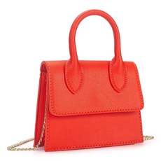 LJCTULY Tiny Purse 미니 백 여성용 크로스바디 상단 손잡이가 달린 귀여운 작은 지갑 트렌디한 핸드백 주황색. 스몰 합성 가죽 플랩 백 187439