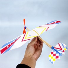 黑白寶貝 動力滑翔飛機 (小款/大款) 橡皮筋飛機 保麗龍飛機 動力飛機 拼裝飛機 教學器材 騰雲號 DIY, 1個, 小款-動力滑翔飛機