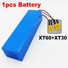 48V 배터리 10500mAh 18650 13S2P 팩 전기차 전기 바이크 오토바이 DIY BMS 포함, [15] XT60 XT30-1 battery