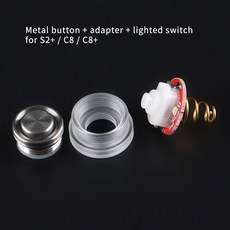 Convoy 손전등 금속 단추 S2 S2 C8 S3 S8 S15 S21 16mm 라이트 스위치, 03 Red light