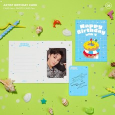 MARK (NCT) 生日胸針, 1個, MARK 生日卡片+小卡, N/A