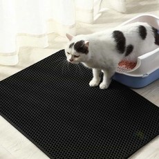 고양이발판 화장실 매트 벌집 구조 모래 차단 대형 반려묘 용품, 상세페이지 참조, 1개
