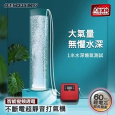 帥哥水族【八百萬神】交直流不斷電打氣機【續航力120小時】不斷電打氣機 打氣機 幫浦 釣魚 氧氣, 1個