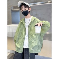 兒童冰絲防曬外套 - 涼感速乾薄款防蚊