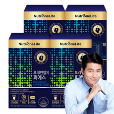 [무료배송/오늘출발] 뉴트리원 브레인알파피에스 대두유래 인지력 개선 세트 구성, 4개, 30정