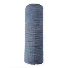 SwaddleDesigns 면 모슬린 포대기 담요 남아 및 여아용 속싸개 최고의 샤워 선물 116.8 x 116.8cm46 46인치 어린 양 스털링 182379, Denim