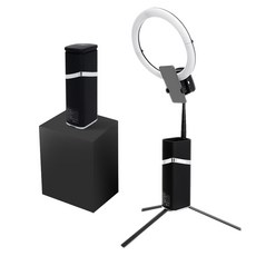 LED 올인원 링라이트 링조명 방송 촬영 스탠드 거치대 DH-AL10, 1개, 올인원 링라이트 DH-AL10