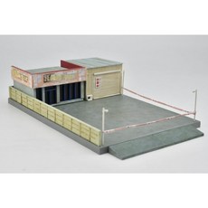 TOMYTEC 建物收集 廢棄整備所 模型 懷舊場景, 1個